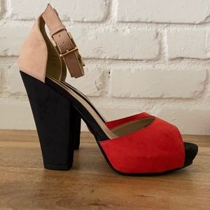 Zara Trafuluc Suede Platform Sandals